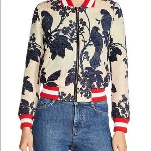 Maje jaquard bomber jacket size 36/S